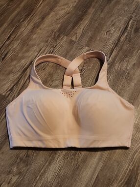 Athleta Blush Pink Padded Racerback Sports Bra